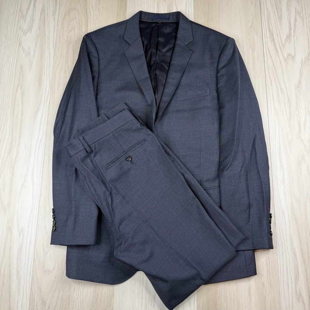 J.Crew Ludlow Tollegno 1900 Wool 2-Piece Suit 2 Button Mens Size 40R W32 Slim
